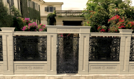 Element stâlp intermediar din piatră naturală pentru gard - Colecția EMPIRE [6]