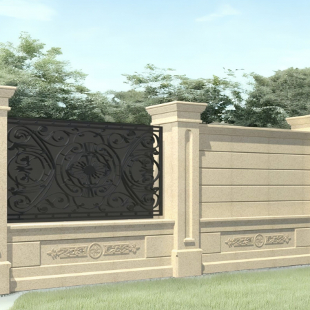 Panou grindă pentru stâlp de gard - Colecția LOUIS [1]