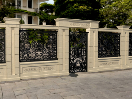 Element stâlp din piatră naturală pentru poartă - Colecția EMPIRE [1]