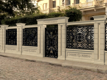 Element stâlp din piatră naturală pentru poartă - Colecția EMPIRE [8]