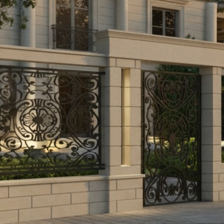 Stâlpi de gard - Element stâlp din piatră naturală pentru poartă - Colecția OXFORD