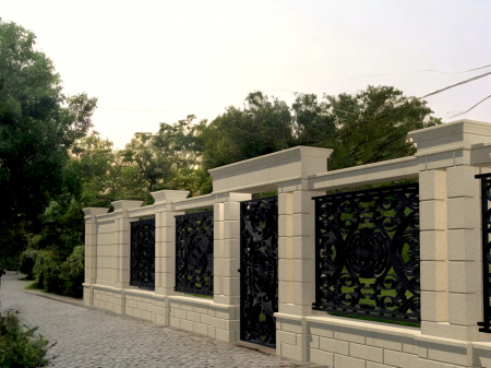 Element stâlp din piatră naturală pentru poartă - Colecția OXFORD [1]