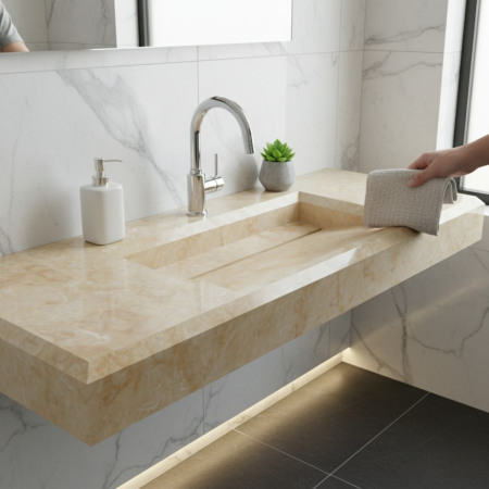 Chiuvete din piatră pentru băi - Lavoar din piatră Marebbo Medium