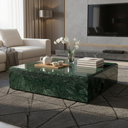 Măsuțe de cafea - Măsuță de cafea din marmură Verde India