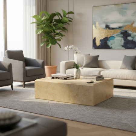 Măsuțe de cafea - Măsuță de cafea din piatră naturală Travin