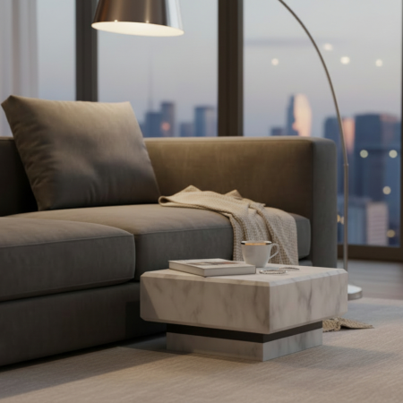 Măsuțe de cafea - Măsuță de cafea din marmură Thassos