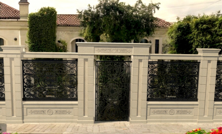 Panou pentru soclu de gard din piatră naturală - Colecția EMPIRE [1]