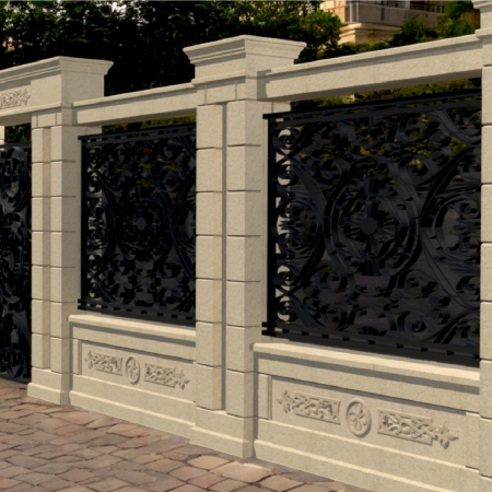 Colecții - Panou pentru soclu de gard din piatră naturală - Colecția EMPIRE