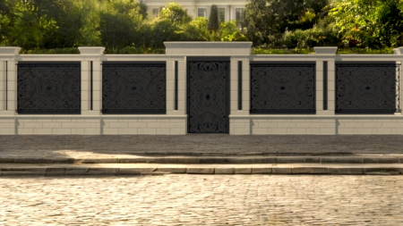 Panou grindă pentru stâlp de gard - Colecția OXFORD [3]