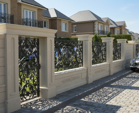 Panouri de gard - Panou grindă pentru stâlp de gard - Colecția LOUIS