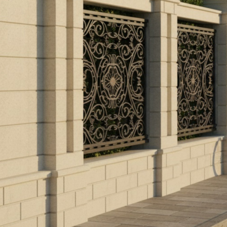 Panouri de gard - Panou pentru soclu de gard din piatră naturală - Colecția OXFORD