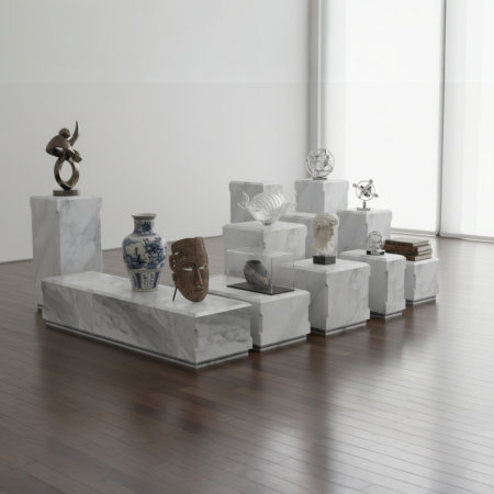 Suport expozițional - Piedestal din piatră naturală