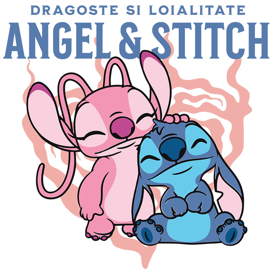 Desene Animate - Sticker Cu Perechea Perfecta Adeziv, Vinyl,  cu Margini Albe, PVC Vinyl 