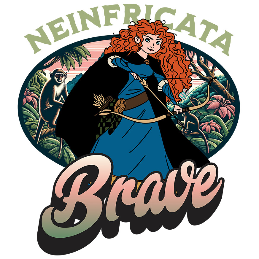 Desene Animate - Sticker Cu Brave – Energie si Curaj Adeziv, Vinyl,  cu Margini Albe, PVC Vinyl