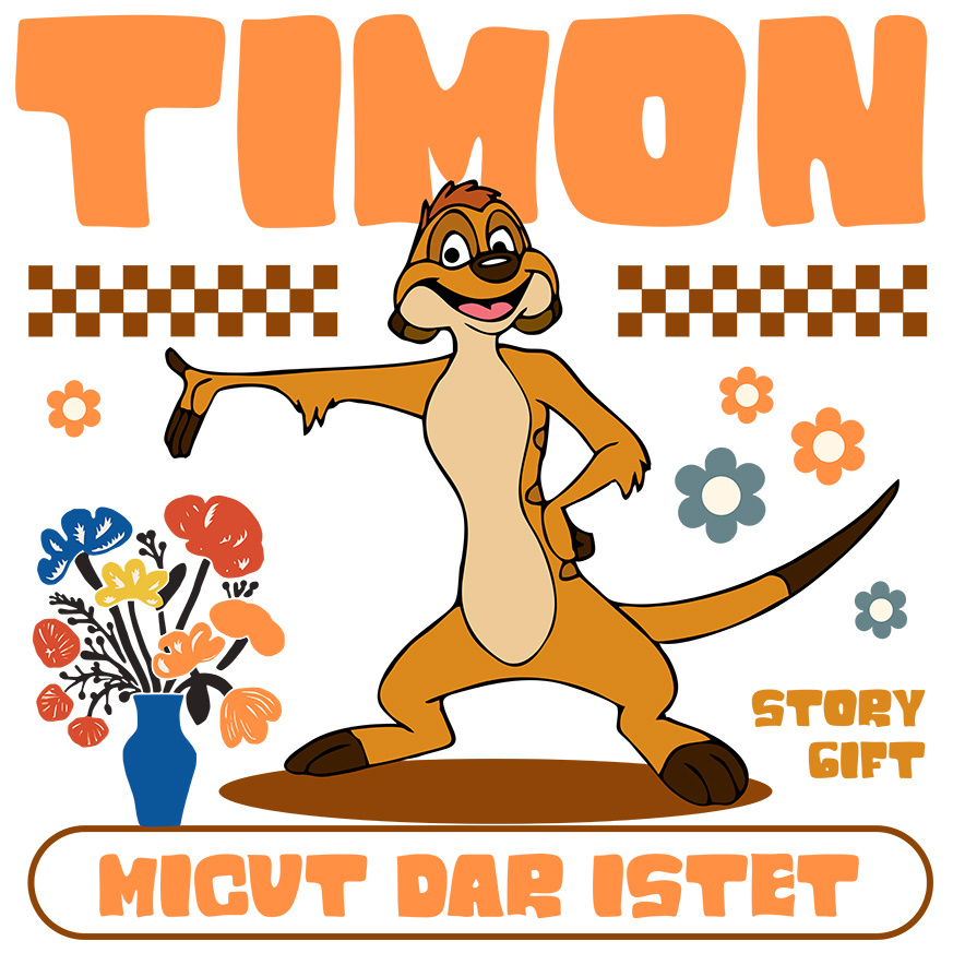 Sticker Personalizat - Sticker Cu Tigger si Prietenii Palmierilor Adeziv, Vinyl,  cu Margini Albe, PVC Vinyl