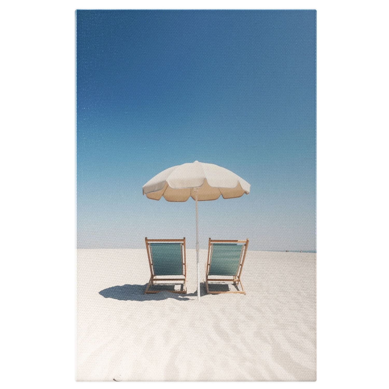 Plajă - Tablou Canvas Relaxare pe Plajă | Fotografie Digitală de la Mare, Marime 40x25CM