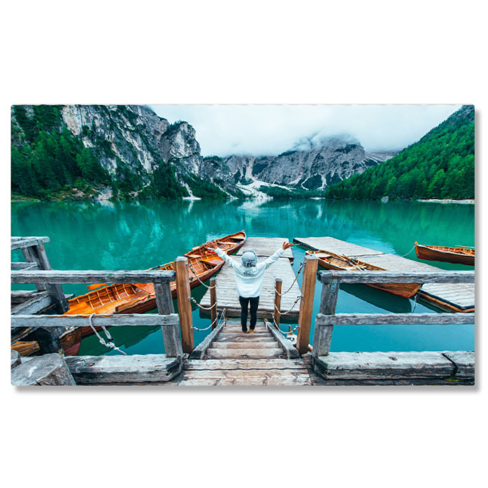 Apă & Natură - Tablou Canvas Povestea Muntelui: Fericire in Natura, Aventura, Descoperire, Inspiratie, Calatorie 3165 40x25CM