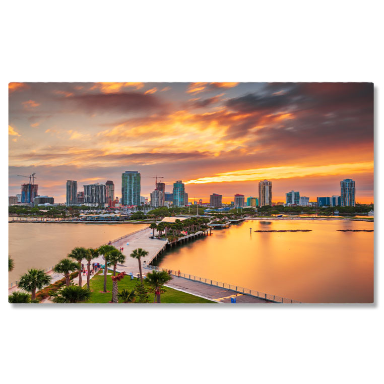 Apă & Natură - Tablou Canvas - Pana la Cer - New York, SUA 40x25CM