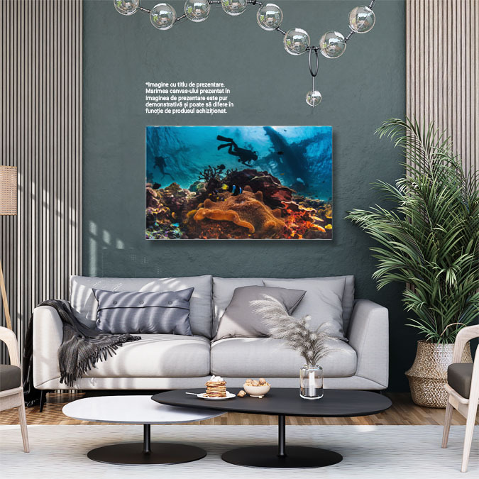 Tablou Canvas - Explorare Subacvatica: Viata Marina a Recifului de Corali 40x25CM [2]
