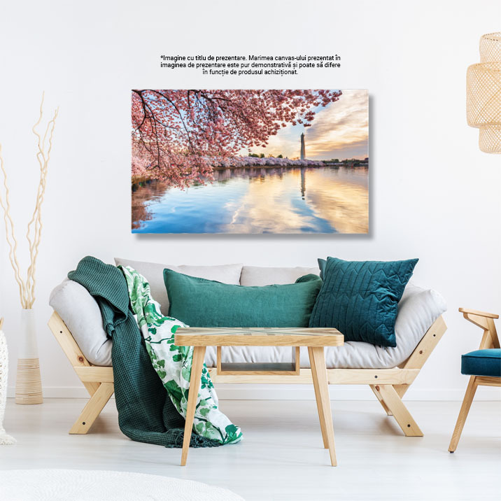 Tablou Canvas - Festivalul Cireselor in Washington, DC: Flori si Bucurie 40x25CM [2]