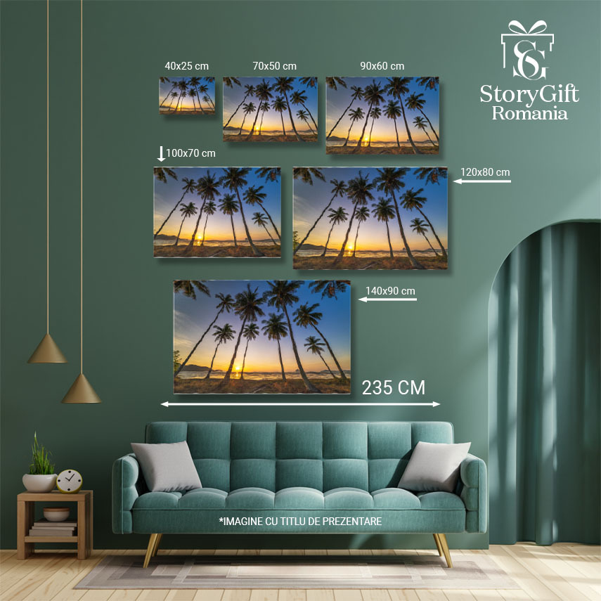 Tablou Canvas - Peisaj Andaman, Coastele Koh Yao Yai, Serenitate Tropica 40x25CM [4]