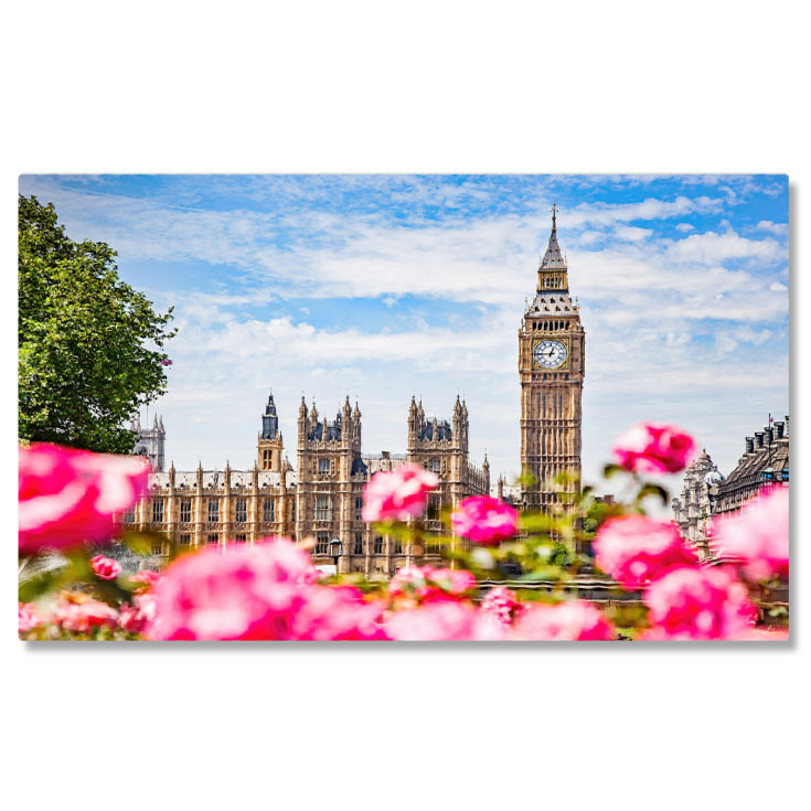 Oraș - Tablou Canvas - Orasul Londra, Big Ben, reprezentativ pentru Marea Britanie 40x25CM