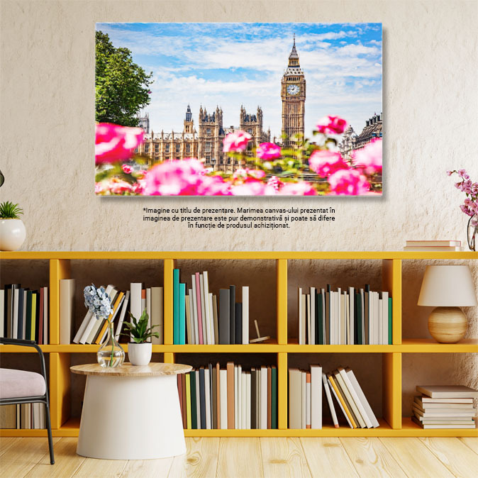 Tablou Canvas - Orasul Londra, Big Ben, reprezentativ pentru Marea Britanie 40x25CM [2]