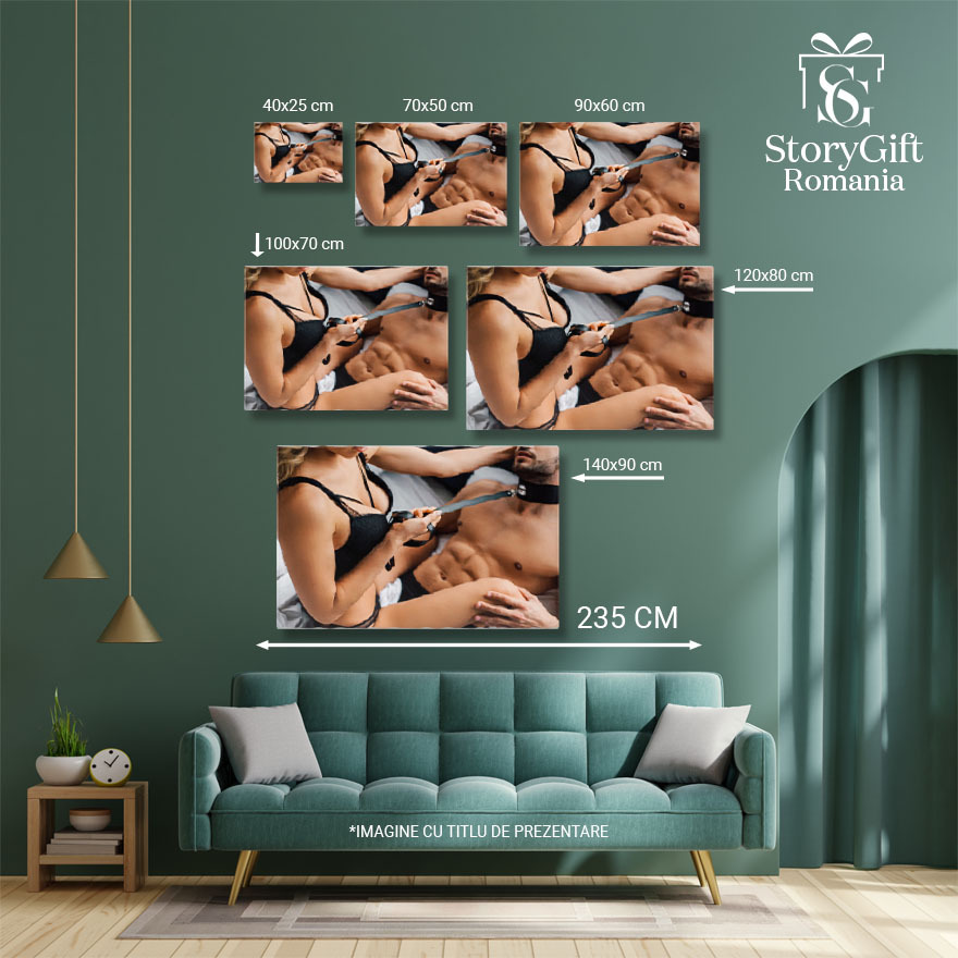 Tablou Canvas: BDSM, legaturi pasionale, cuplu, intimitate, seductie 40x25CM [4]