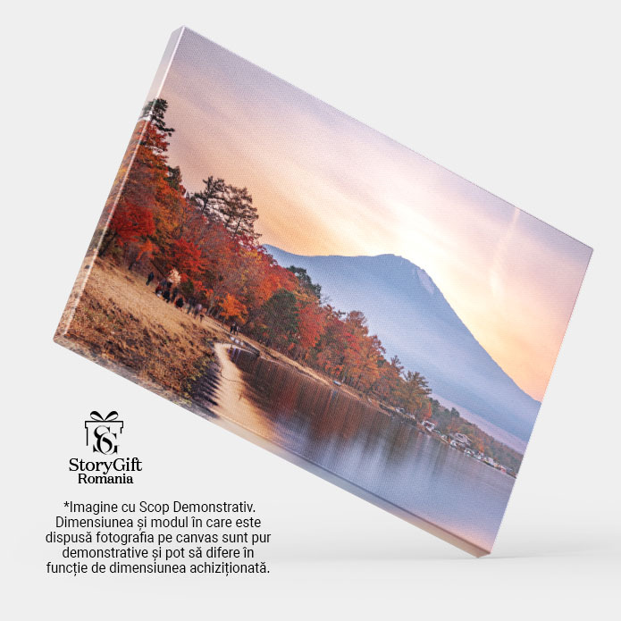 Tablou Canvas - Toamna pe muntele Fuji: dawn, landscape, Japanese, morning 40x25CM [3]