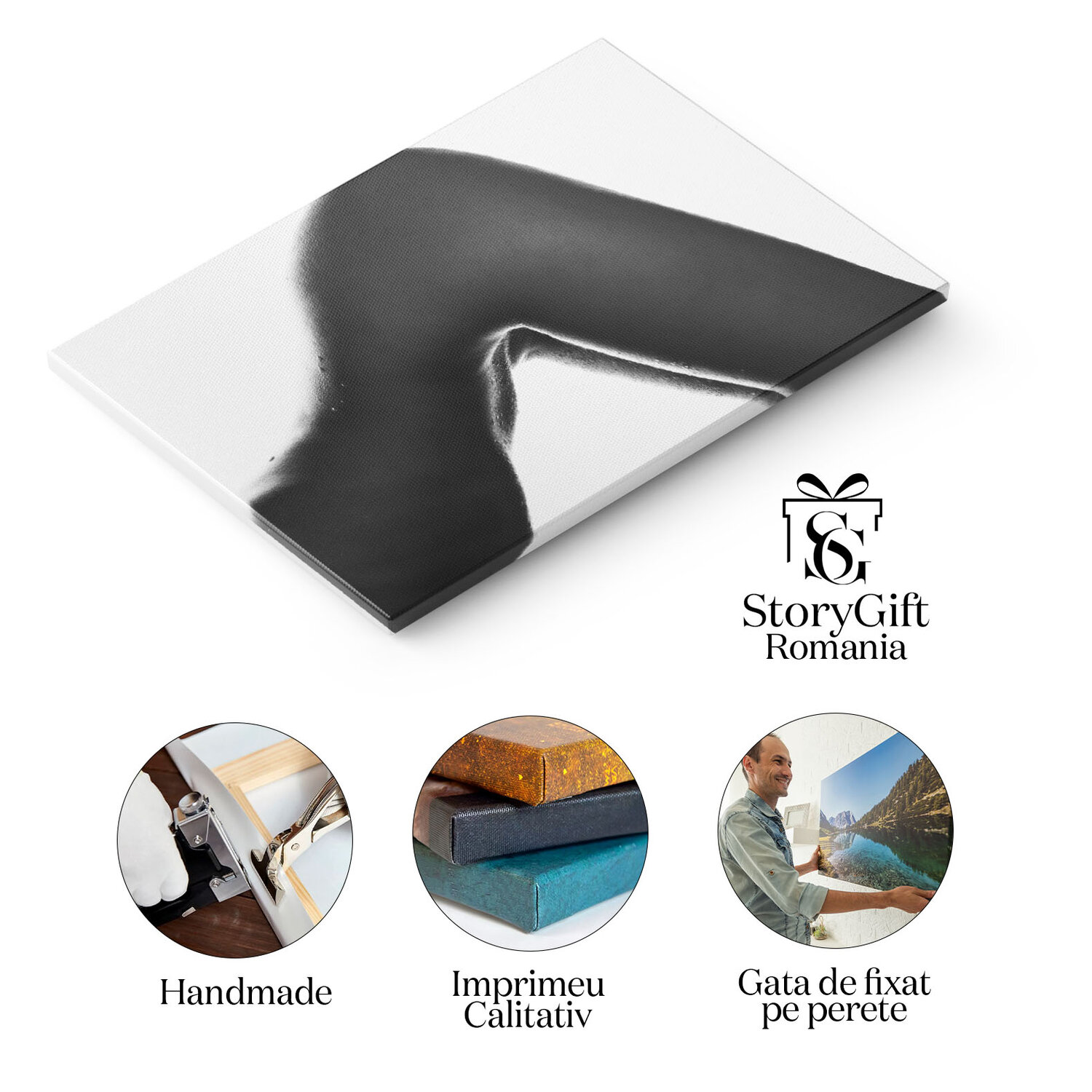 Tablou Canvas - Delicatete Senzuala in Stropi de Apa: O Simfonie a Frumusetii 40x25CM [1]