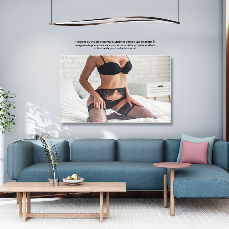 Tablou Canvas - Senzualitate in Dormitor: Explorand Eleganta Feminina 40x25CM [2]