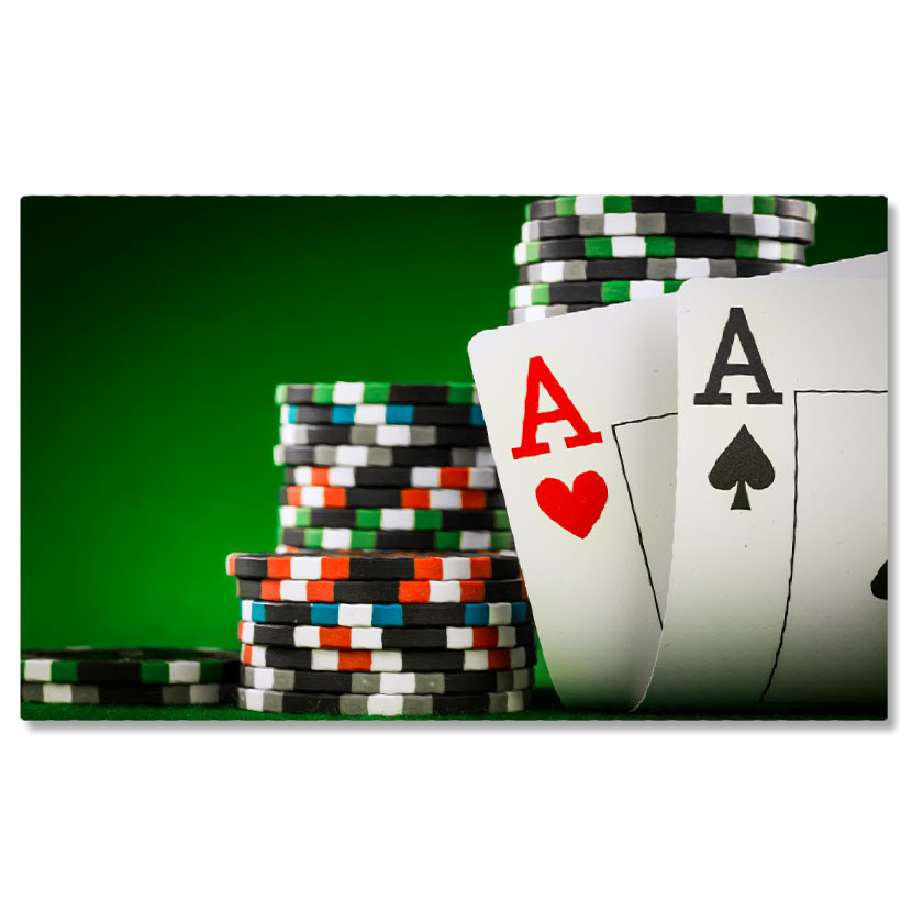 Abstract - Tablou Canvas - Jocul Norocului: Carti si Aventura 40x25CM