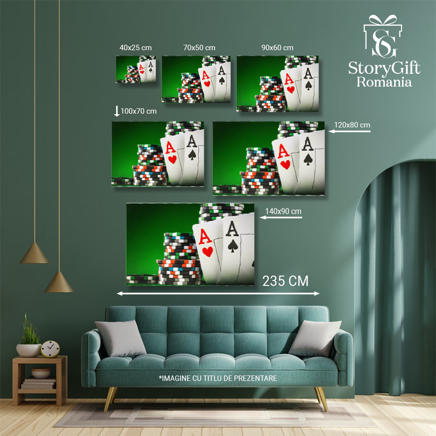 Tablou Canvas - Jocul Norocului: Carti si Aventura 40x25CM [4]
