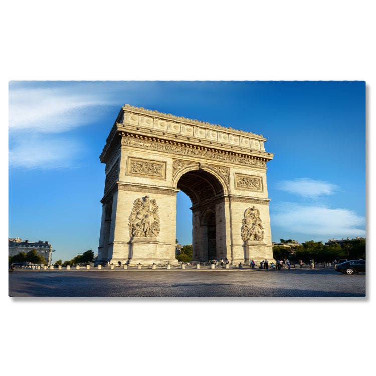 Oraș - Tablou Canvas Arcul de Triumf, arc, de, triomphe, paris, france, architecture 483 40x25CM