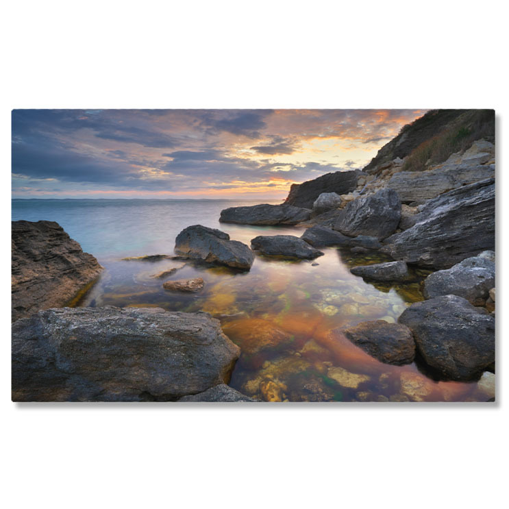 Apă & Natură - Tablou Canvas Eleganta si Refined la Apusul de Soare, apus, plaja, elegant, liniste, natura 768 40x25CM