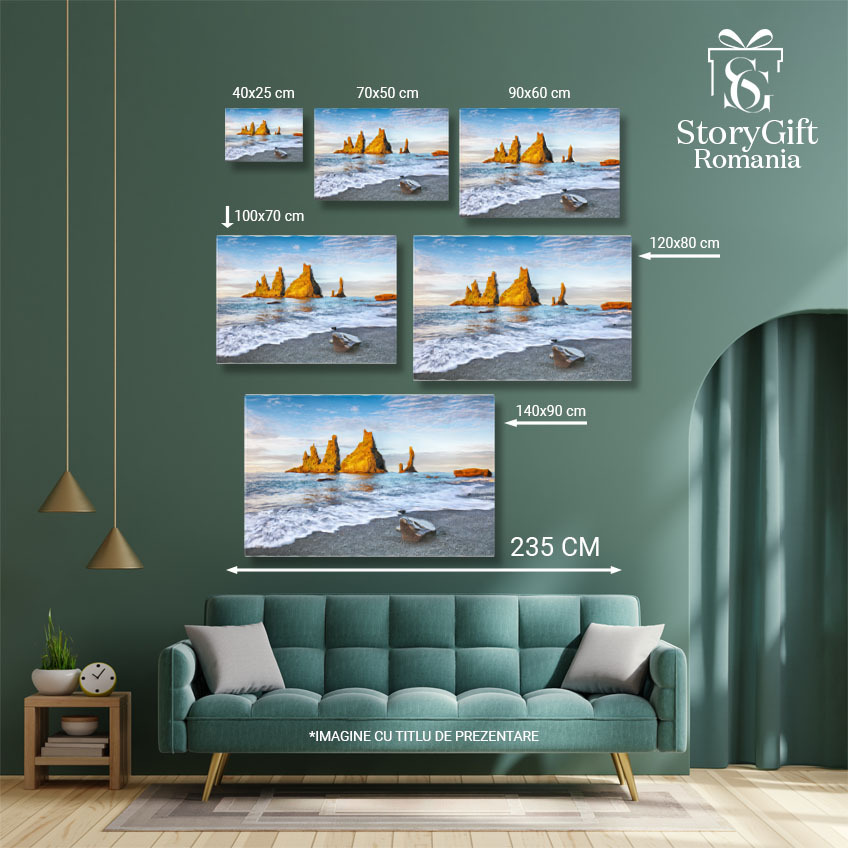 Tablou Canvas Destinatie Uimitoare Formatiunile Stancoase Troll Toes apa, cer, plaja, vara, calatorie. 991 40x25CM [4]