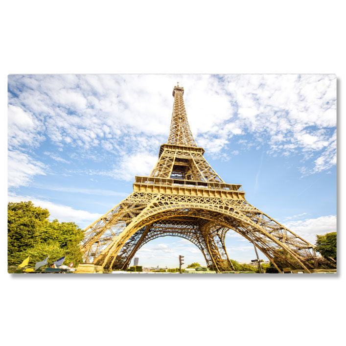 Oraș - Tablou Canvas Vedere Urbana a Parisului Franta, Turnul Eiffel, Peisaj Urban, Arhitectura Franceza, Capitala Europeana 1217 40x25CM