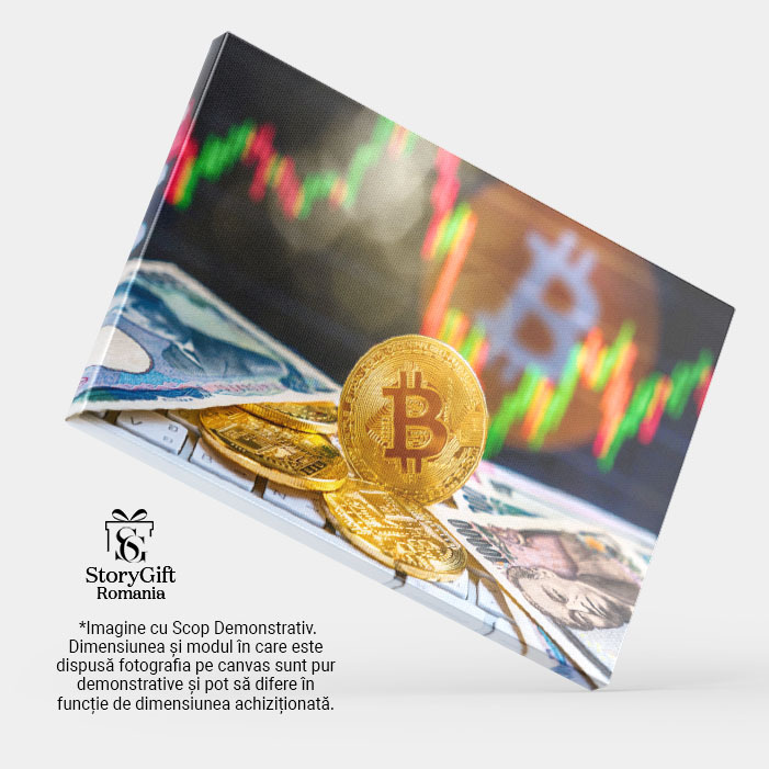 Tablou Canvas Skyline Chicago si Skyscrapere Chicago, Urban, Noapte, Skyscraper, Arhitectura, Peisaj Urban 1306 40x25CM [3]