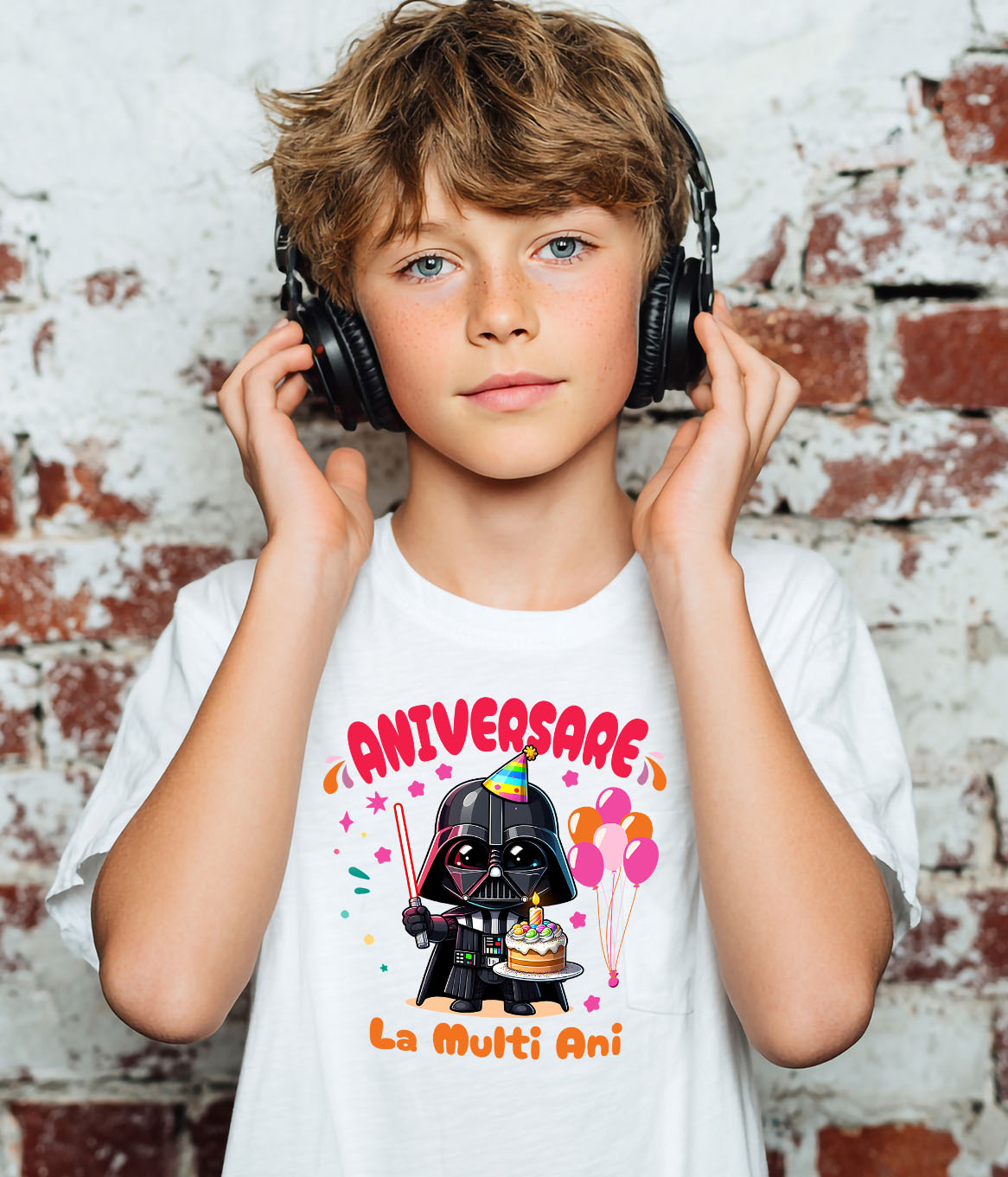 Tricou Copii cu Sarbatoreste cu Deadpool – Cadouri de Neuitat 100% Bumbac, Alb, 8 Ani [2]