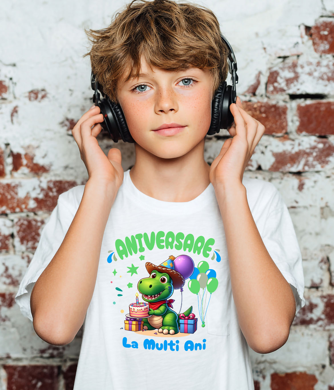 Tricou Copii cu Dinozaur – Cadouri Preistorice pentru Ziua Ta 100% Bumbac, Alb, 10 Ani [2]