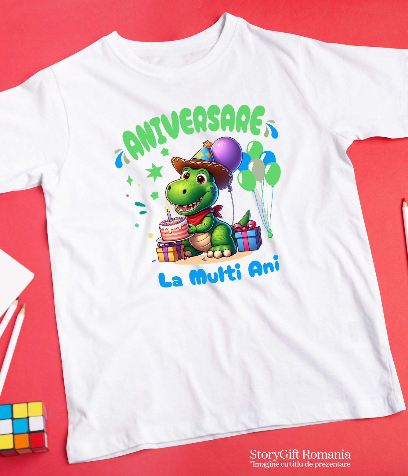 Tricou Copii cu Dinozaur – Cadouri Preistorice pentru Ziua Ta 100% Bumbac, Alb, 10 Ani [4]