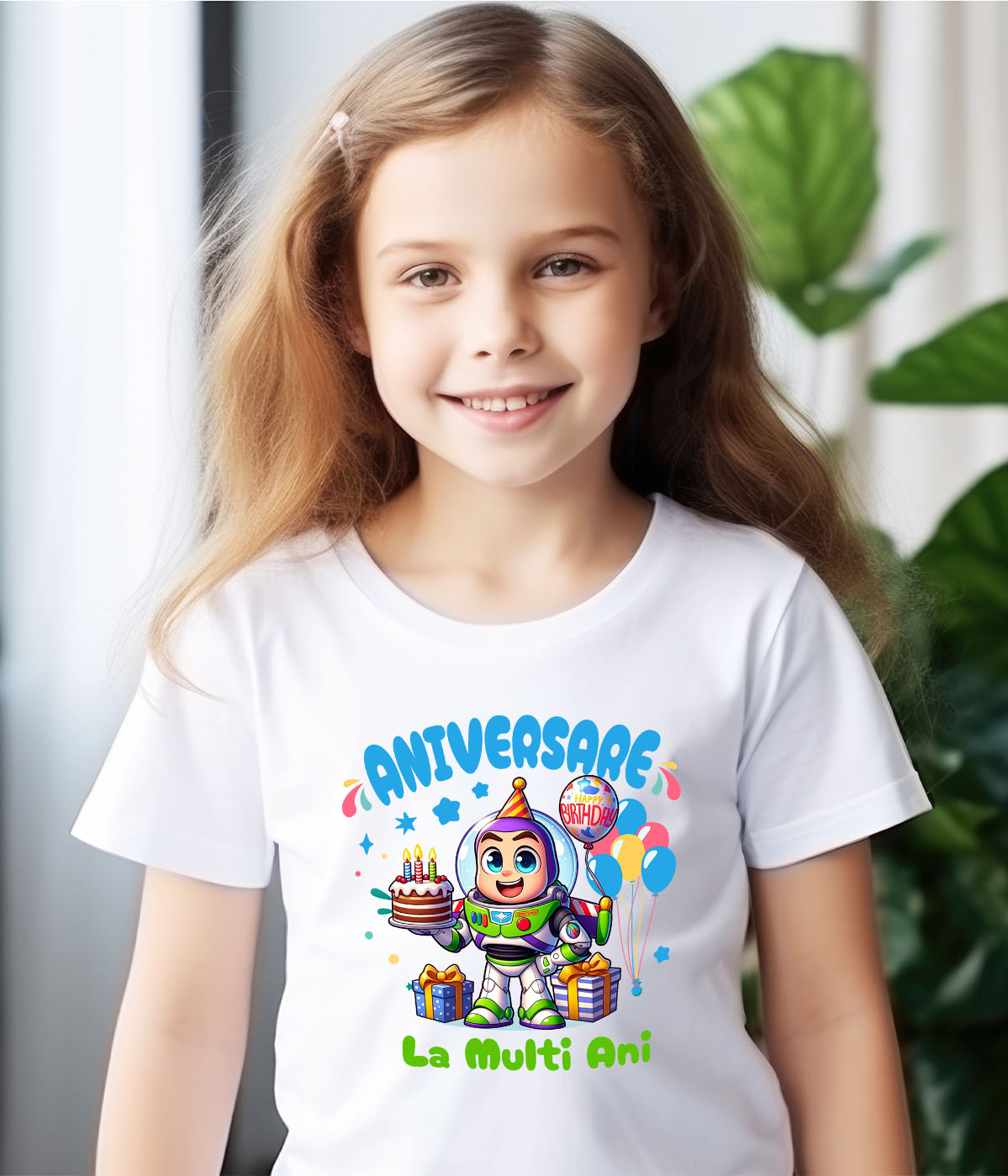 Tricou Copii cu Petrecere cu Buzz Lightyear – Spre Infinit si Dincolo! 100% Bumbac, Alb, 10 Ani [3]