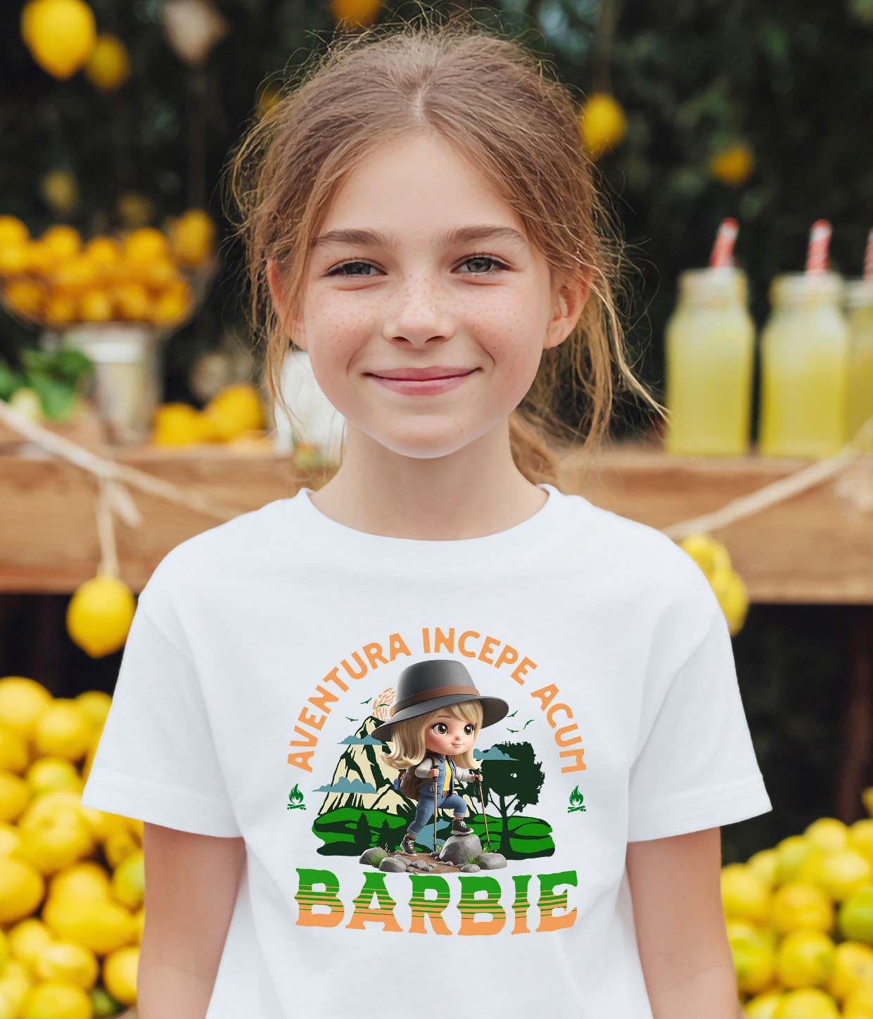 Tricou Copii cu Drumetii Disney alături de Barbie 100% Bumbac, Alb, 12 Ani [2]