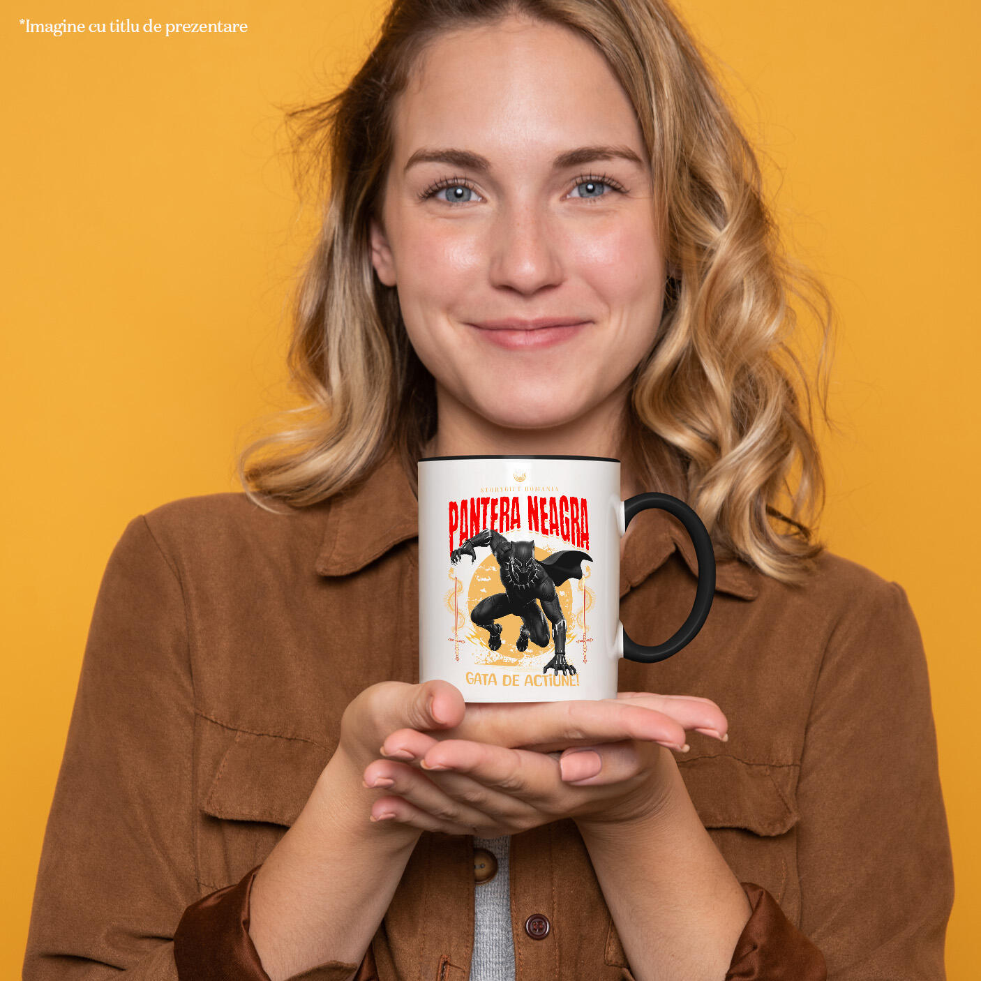 Cana Cu Pantera Neagră - Aventuri Regale în Lumea Disney Ceramica, 330ML, cu Maner Negru [1]