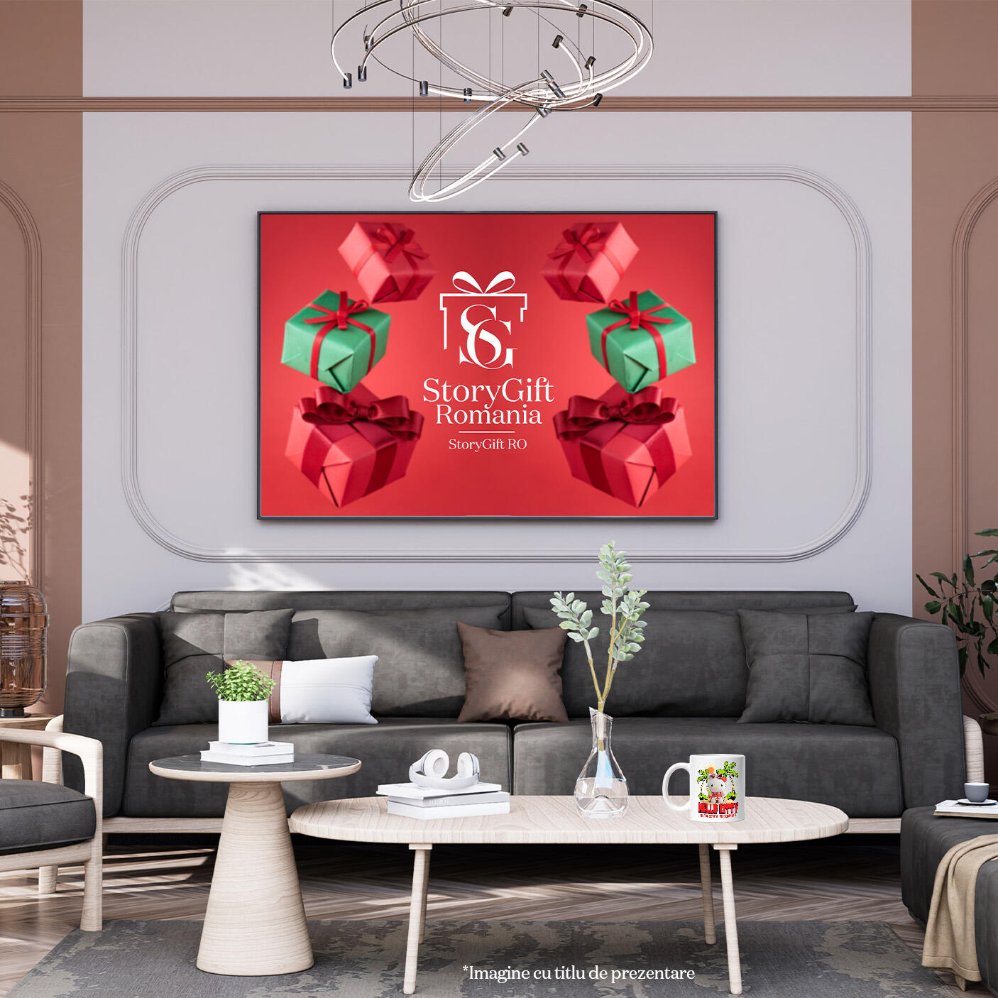 Cana Cu Hello Kitty la Plaja – Soare si Palmieri Ceramica, 330ML, cu Maner Alb [3]