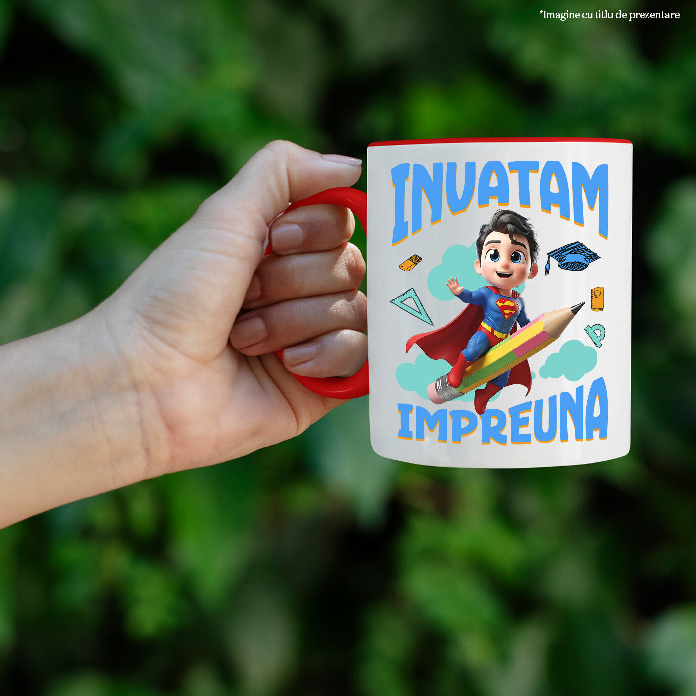 Cana Cu Darth Vader – Distractie si Invatare cu Putere Ceramica, 330ML, cu Maner Rosu [1]