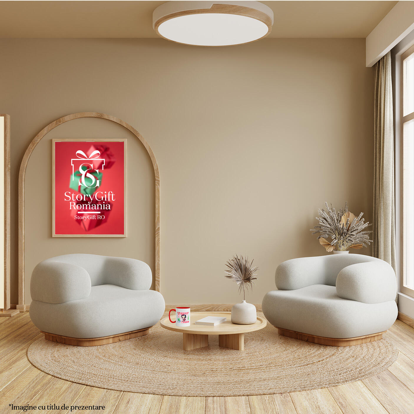 Cana Cu Scufita Rosie: Crestem în Lumea Povestilor Ceramica, 330ML, cu Maner Rosu [3]