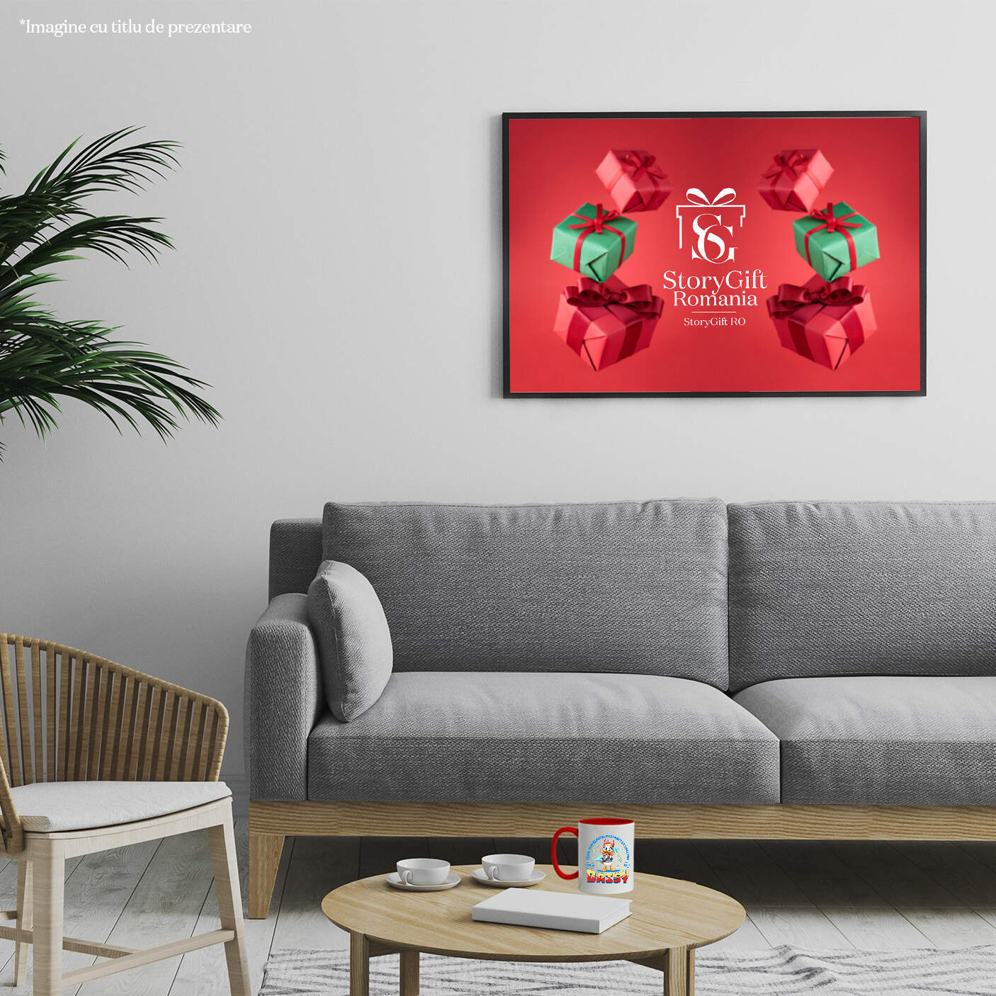 Cana Cu Daisy – Lectii Gata, Distractie Pornita Ceramica, 330ML, cu Maner Rosu [3]