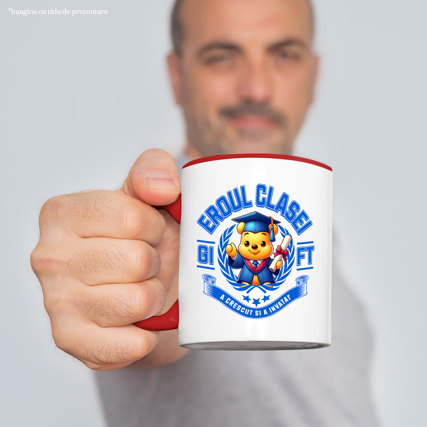 Cana Cu Pikachu – Steaua Clasei Ceramica, 330ML, cu Maner Rosu [1]