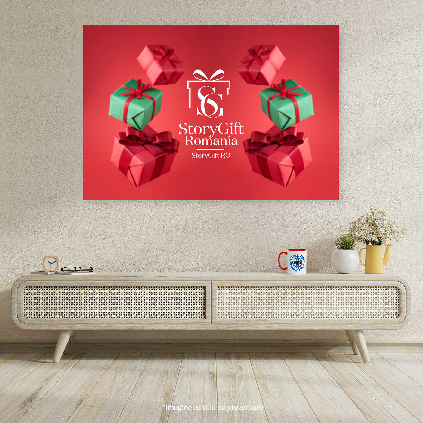 Cana Cu Ghostface – Scoala Cu Zambet Si Distractie Ceramica, 330ML, cu Maner Rosu [3]